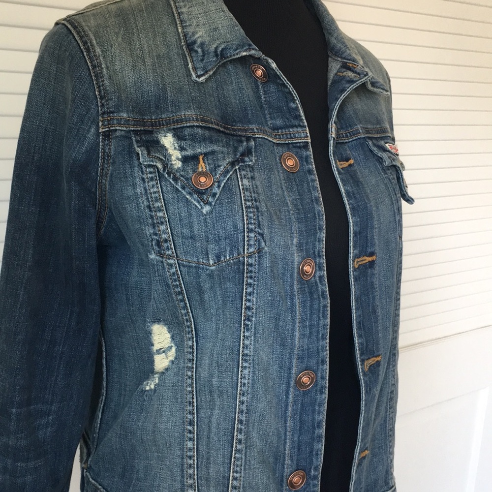 Hudson ‘Signature’ Jean Jacket Vintage Napoli SZ L - Picture 5 of 10